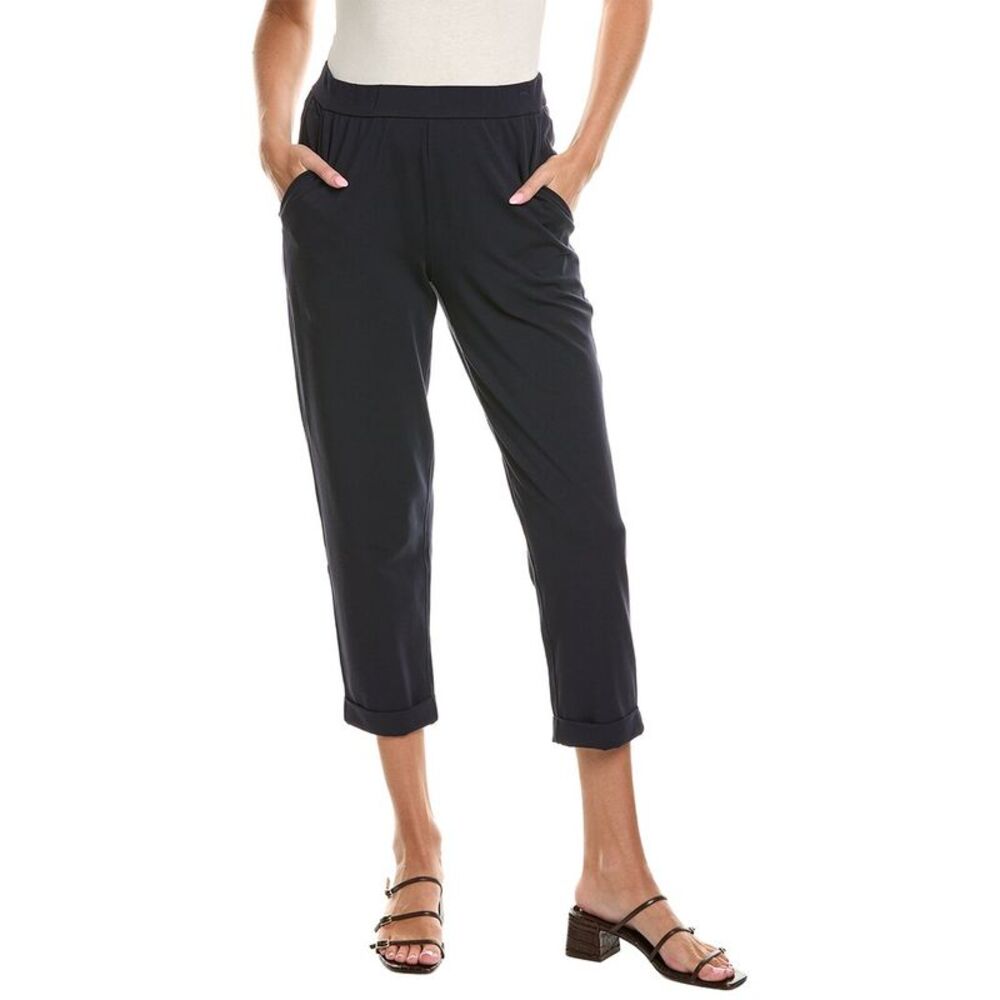 Eileen Fisher Womens  Cropped Pant, Navy